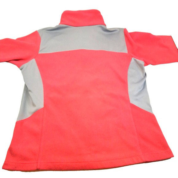 Columbia Fleece Jacket Women's M Fitted Full Zip Long Sleeve Pink  Gorp Trail - Picture 5 of 9